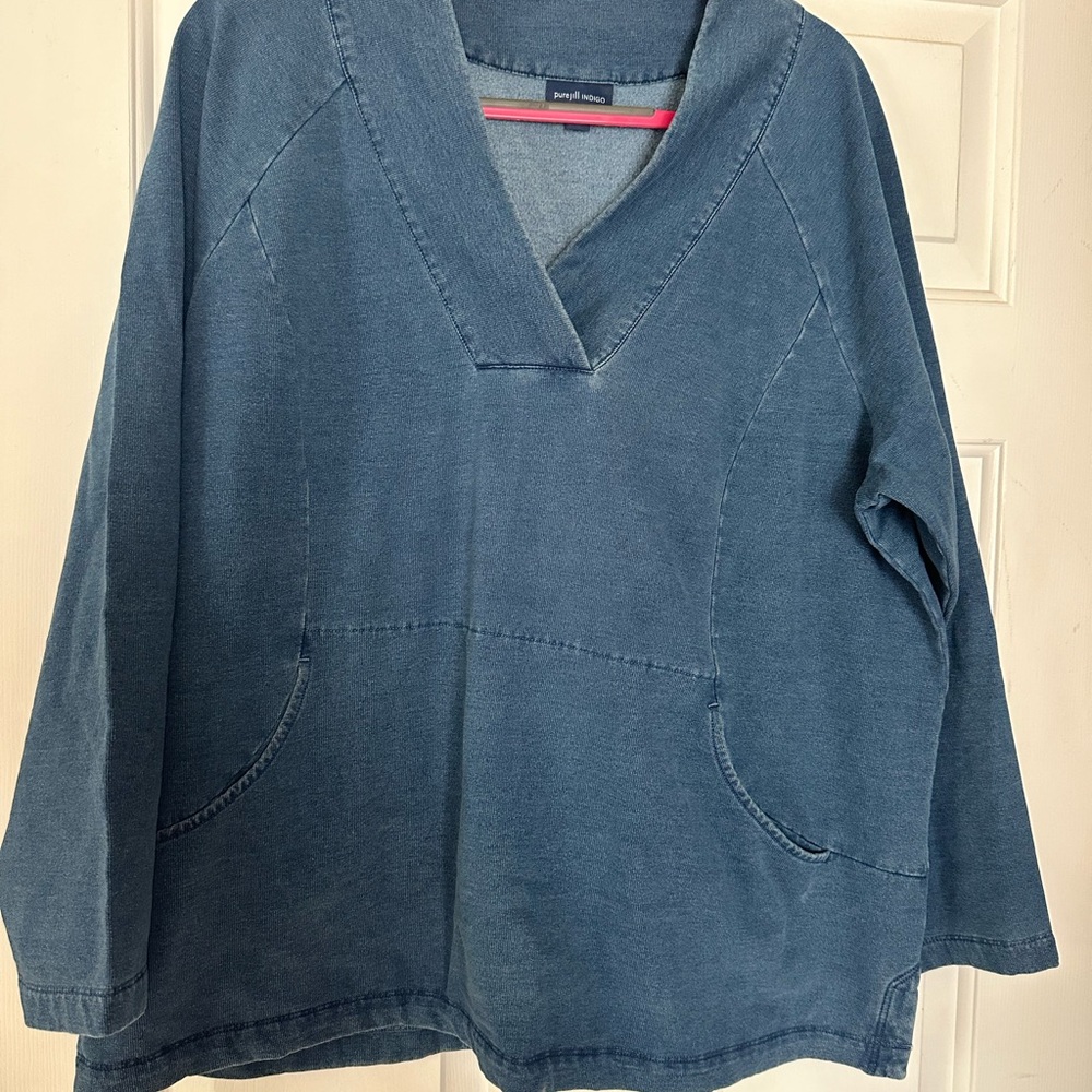 J. Jill Blue Sweatshirt